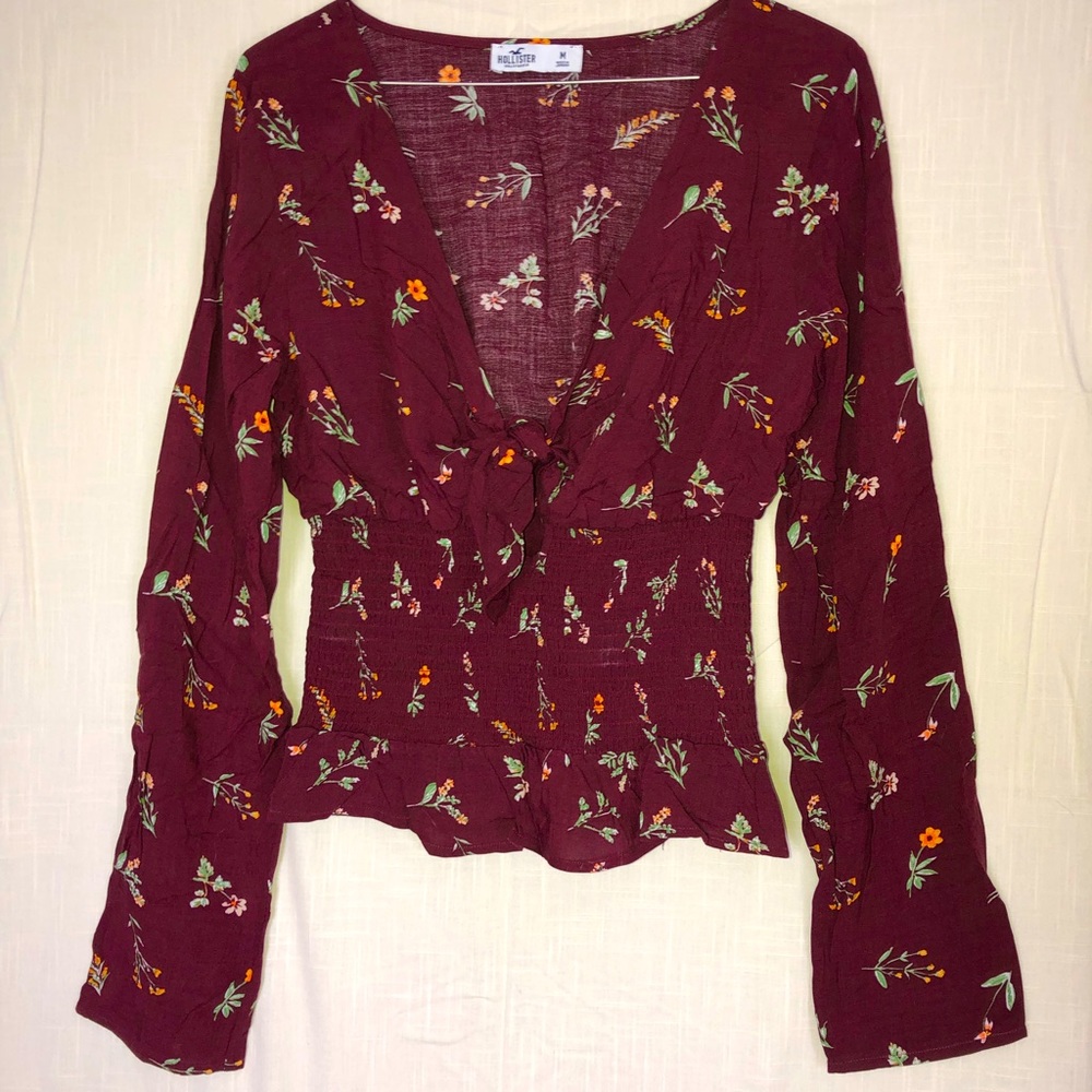 Floral Hollister Top